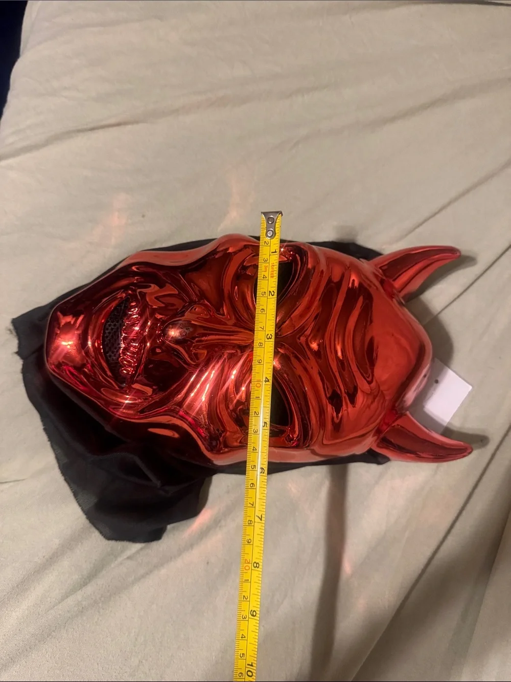 Shiny Red Devil Decorative Mask - Home Accents